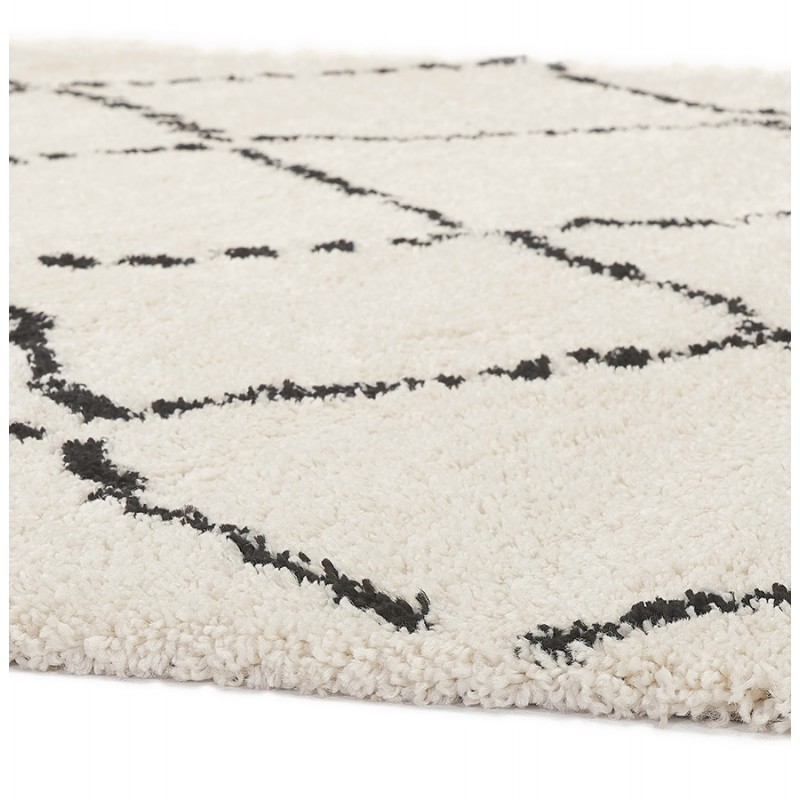 Berber rectangular design rug in polypropylene MAYA (240x330 cm) (beige) - image 60934