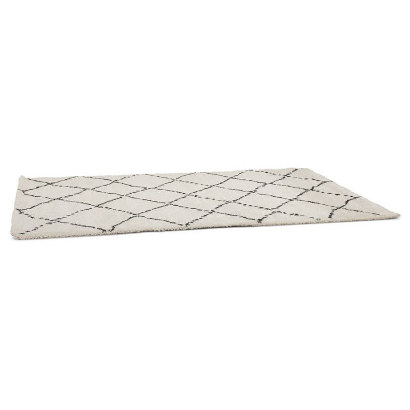 Berber rectangular design rug in polypropylene MAYA (200x290 cm) (beige) - image 60942