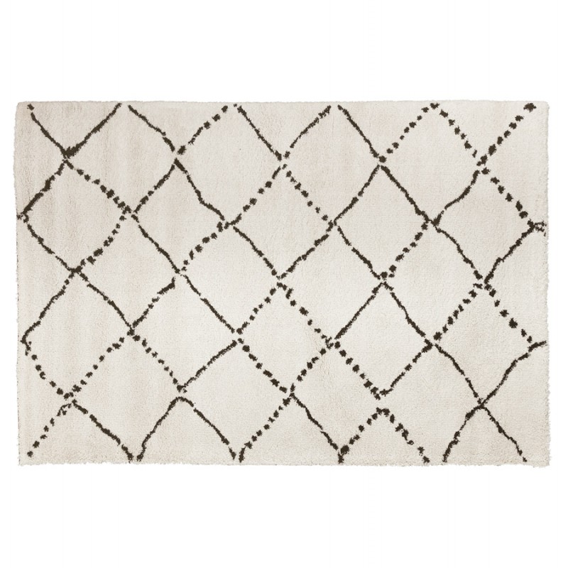 Berber rectangular design rug in polypropylene MAYA (160x230 cm) (beige) - image 60963
