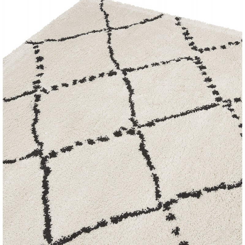 Berber rectangular design rug in polypropylene MAYA (160x230 cm) (beige) - image 60972