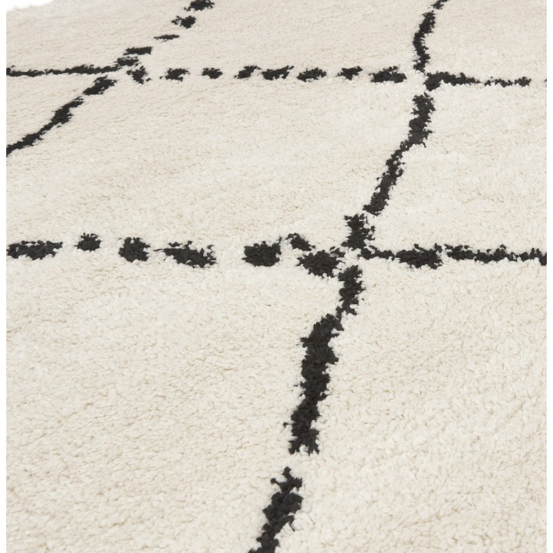 Berber rectangular design rug in polypropylene MAYA (160x230 cm) (beige) - image 60977