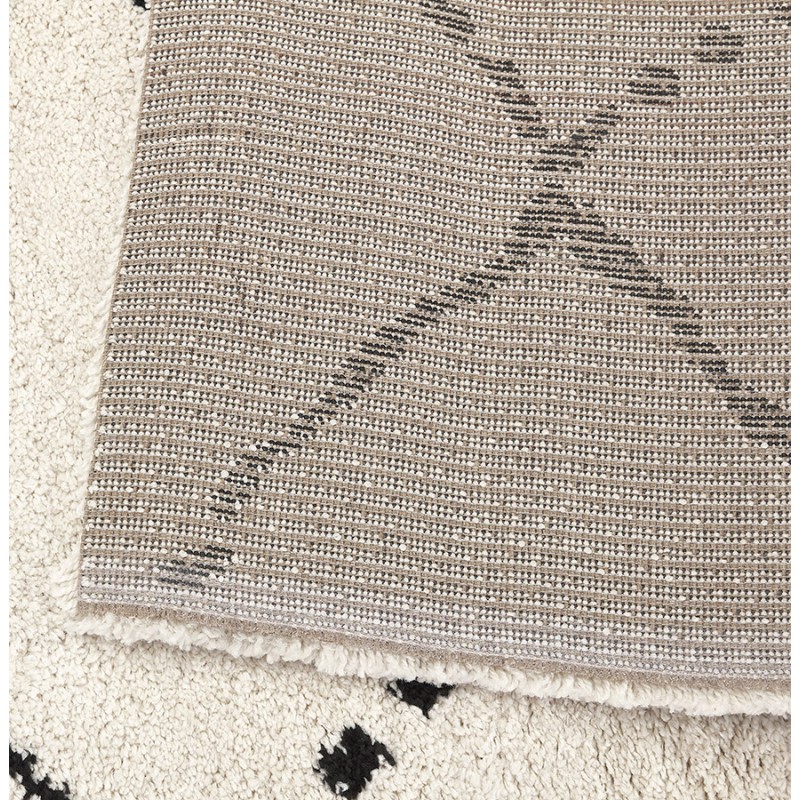 Berber rectangular design rug in polypropylene MAYA (120x170 cm) (beige) - image 61005