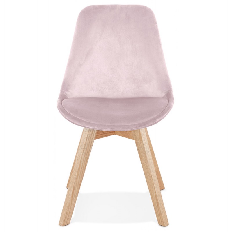 Vintage- und skandinavische Samt-Stuhlfüße aus Naturholz LEONORA (Rose) - image 61050