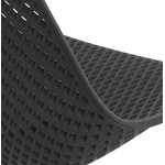 Silla de diseño en metal Pies interior-exterior metal negro FOX (negro)