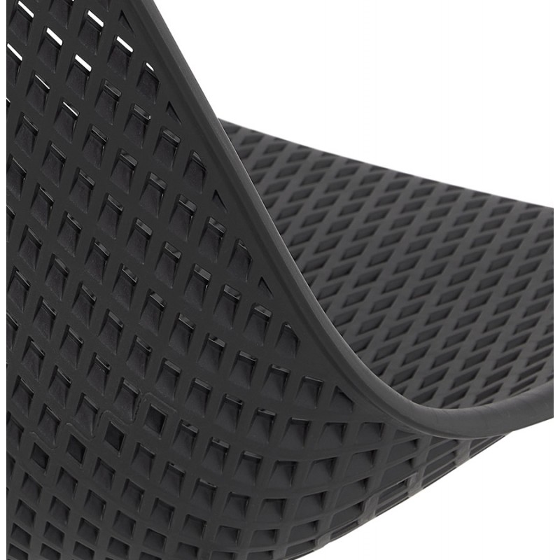 Silla de diseño en metal Pies interior-exterior metal negro FOX (negro) - image 61190