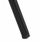Silla estilo industrial en tela y patas negras DANA (gris)