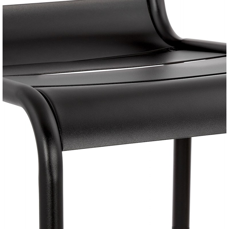 Chaise en métal rétro et vintage empilable NAIS (noir) - image 61376