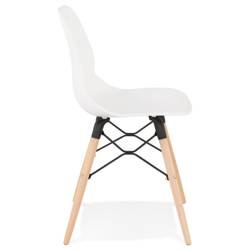 Chaise design scandinave EZRA (blanc) - image 61394