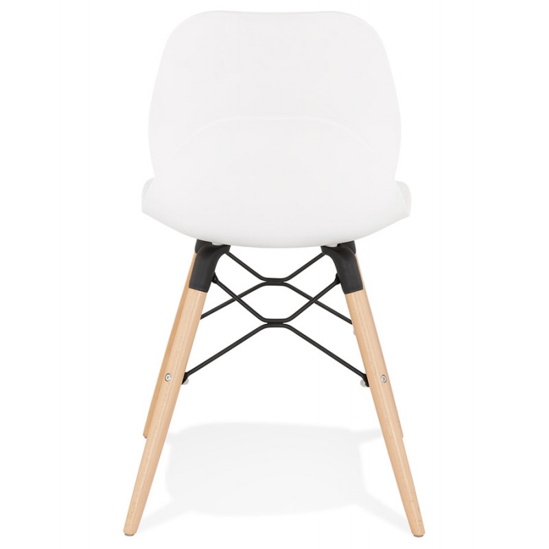 Chaise design scandinave EZRA (blanc) - image 61396