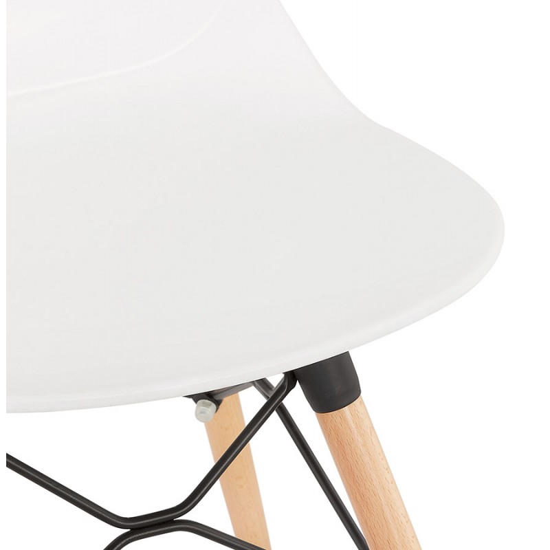 Chaise design scandinave EZRA (blanc) - image 61398