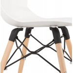 Chaise design scandinave EZRA (blanc)