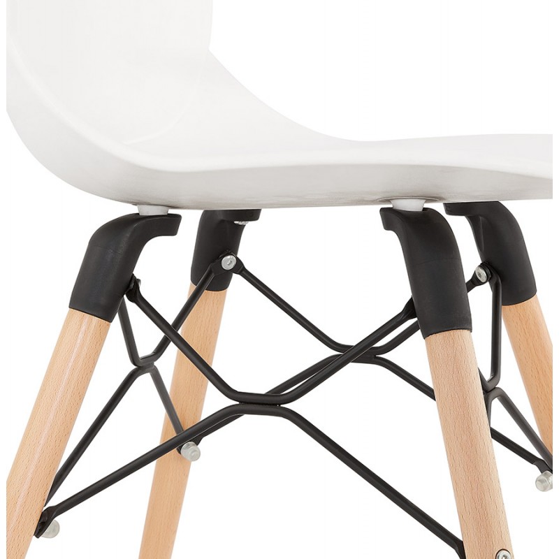 Chaise design scandinave EZRA (blanc) - image 61400
