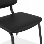 Vintage and industrial chair black feet CYPRIELLE (black)