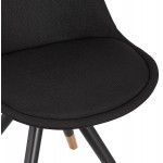 Pies de silla retro negro y dorado MILO (negro)