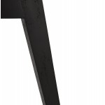 Silla de diseño tela pies madera negra NAYA (negro)