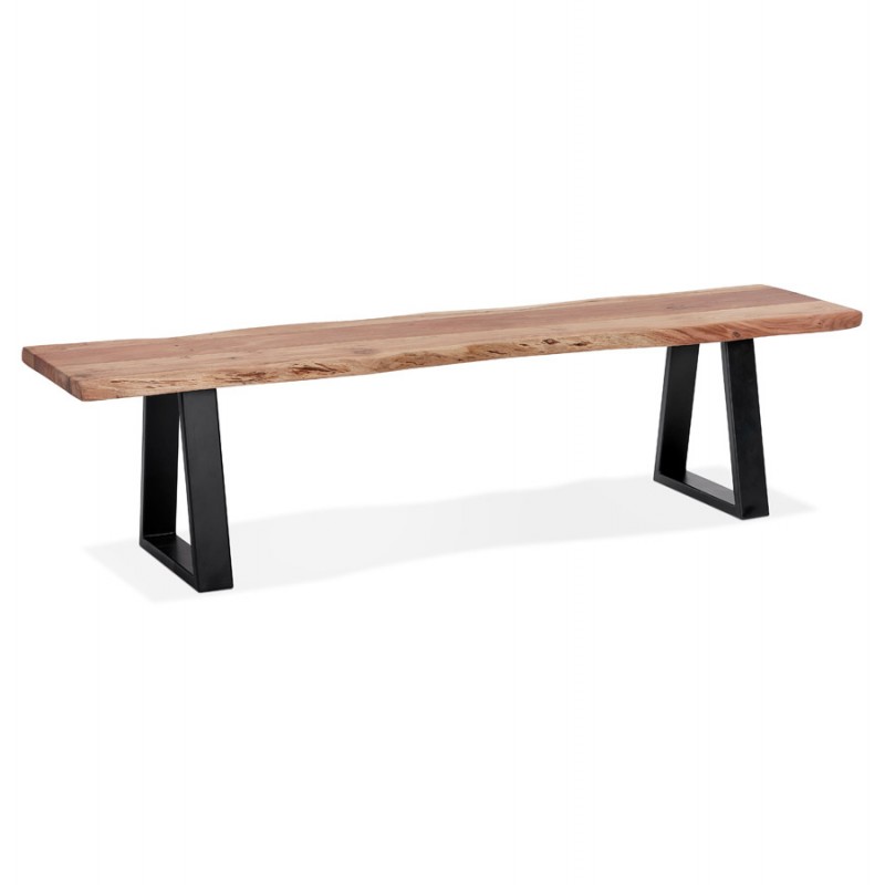 Solid wood bench of acacia LANA (180 cm) (natural) - image 61459