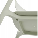 Chaise design en polypylène Intérieur-Extérieur SILAS (vert)