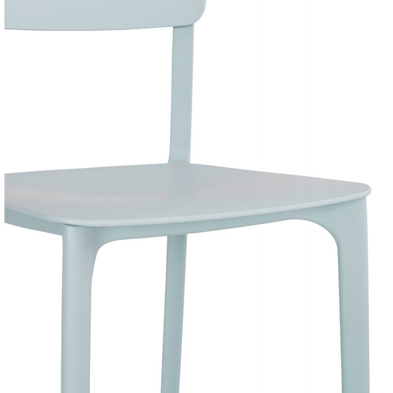 Chaise design en polypylène Intérieur-Extérieur SILAS (bleu) - image 61490