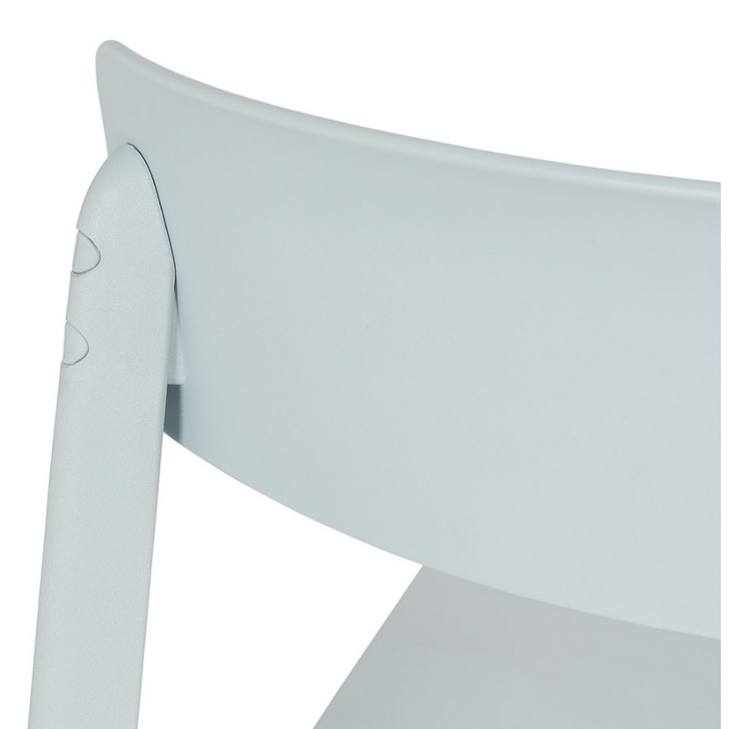 Chaise design en polypylène Intérieur-Extérieur SILAS (bleu) - image 61494