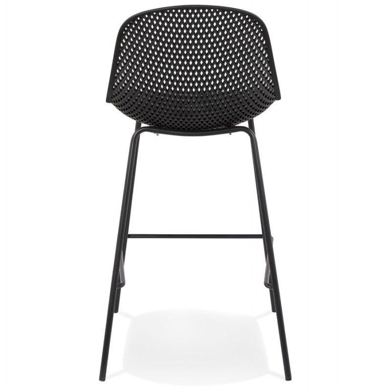 Snack stool mid-height metal Indoor-Outdoor feet metal MAXENCE MINI (black) - image 61795