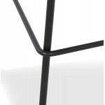 Tabouret snack mi-hauteur en métal Intérieur-Extérieur pieds métal MAXENCE MINI (noir)