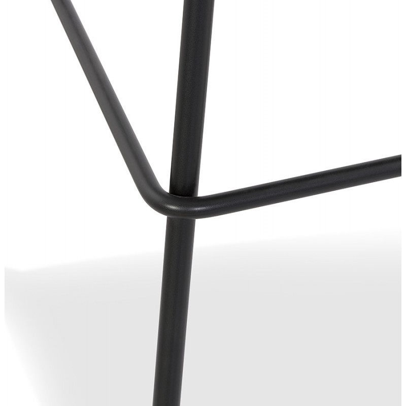 Tabouret snack mi-hauteur en métal Intérieur-Extérieur pieds métal MAXENCE MINI (noir) - image 61803