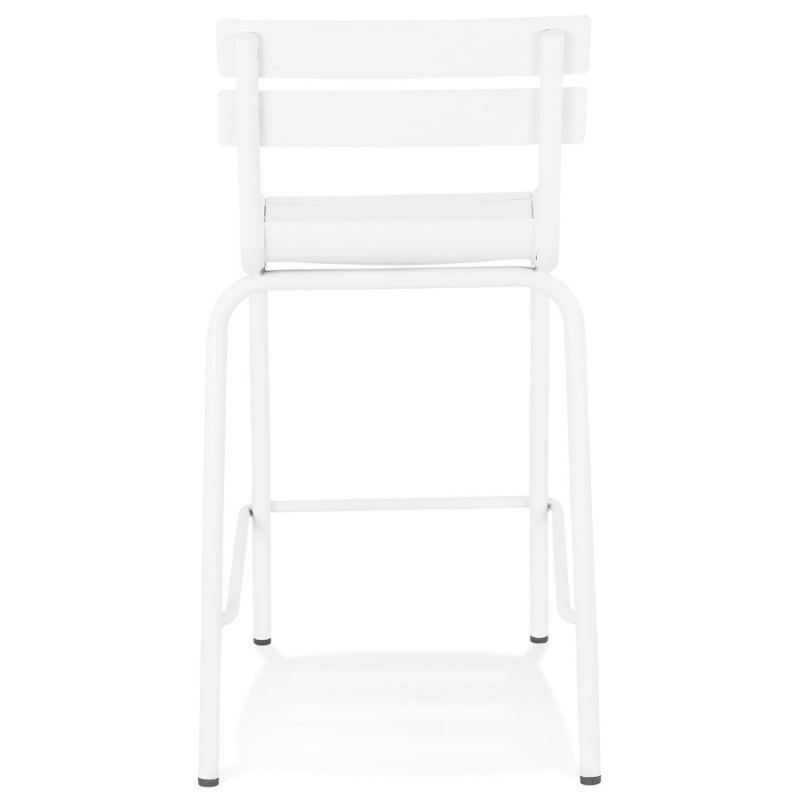 Snack stool mid-height industrial feet metal white RONY MINI (white) - image 61875