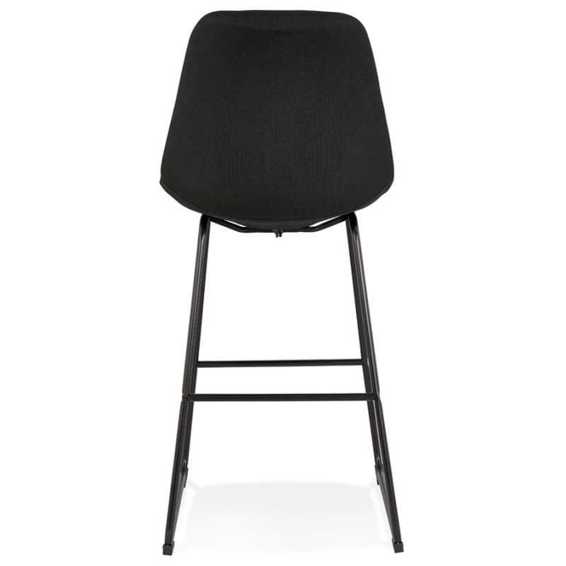 XANA black metal feet industrial bar stool (black) - image 62085