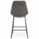 Snack stool mid-height industrial feet metal black FANOU MINI (dark gray)