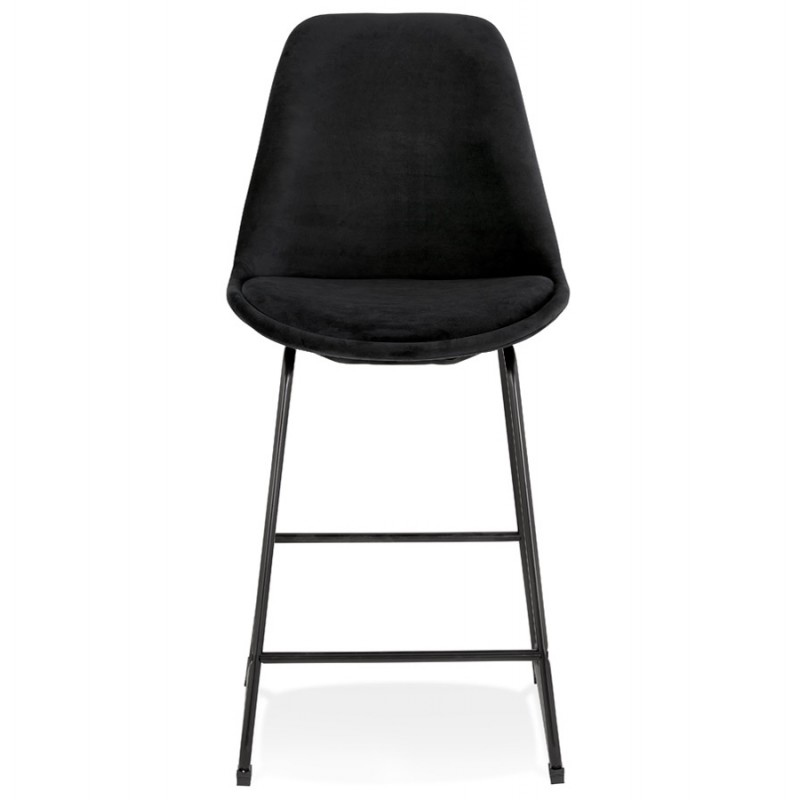 Snack stool mid-height industrial feet metal black FANOU MINI (black) - image 62262
