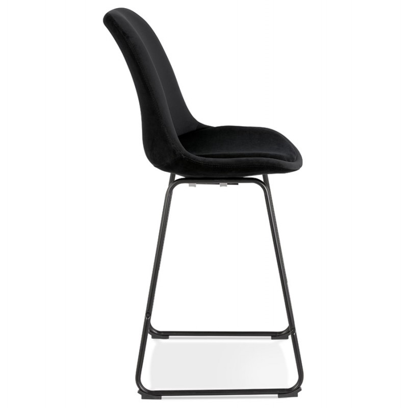 Snack stool mid-height industrial feet metal black FANOU MINI (black) - image 62263