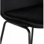 Snack stool mid-height industrial feet metal black FANOU MINI (black)