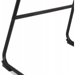 Snack stool mid-height industrial feet metal black FANOU MINI (gray)