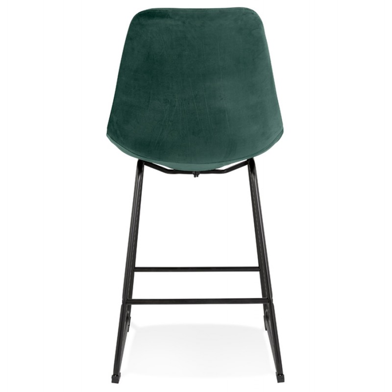 Snack stool mid-height industrial feet metal black FANOU MINI (green) - image 62285