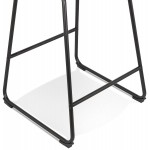 Snack stool mid-height industrial feet metal black FANOU MINI (green)