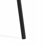 Taburete de diseño de media altura con reposabrazos en pies de tela metal negro CHIL MINI (negro)