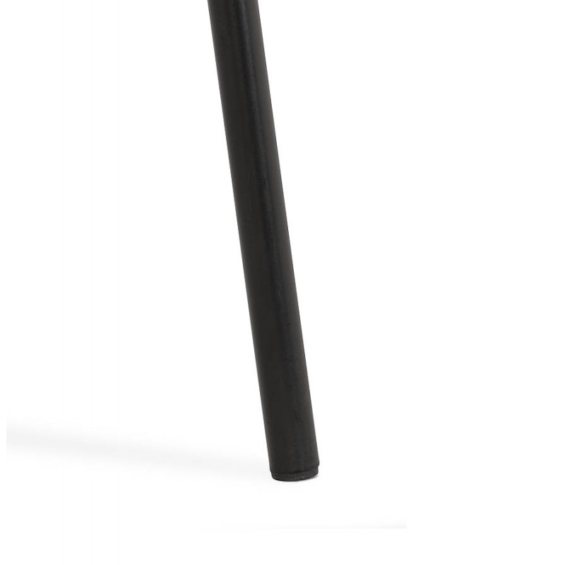 Taburete de diseño de media altura con reposabrazos en pies de tela metal negro CHIL MINI (negro) - image 62391
