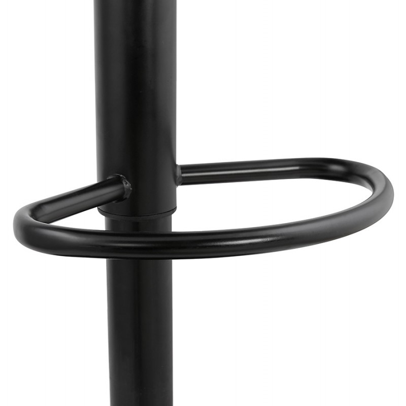 Tabouret de bar vintage rotatif et réglable pied noir MAX (marron) - image 62471