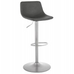 Vintage rotating and adjustable bar stool brushed metal foot MAX (dark grey)