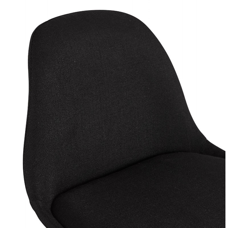 Design bar stool black wooden feet ROXAL (black) - image 62528