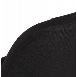 Taburete de bar de diseño pies de madera negros ROXAL (negro)