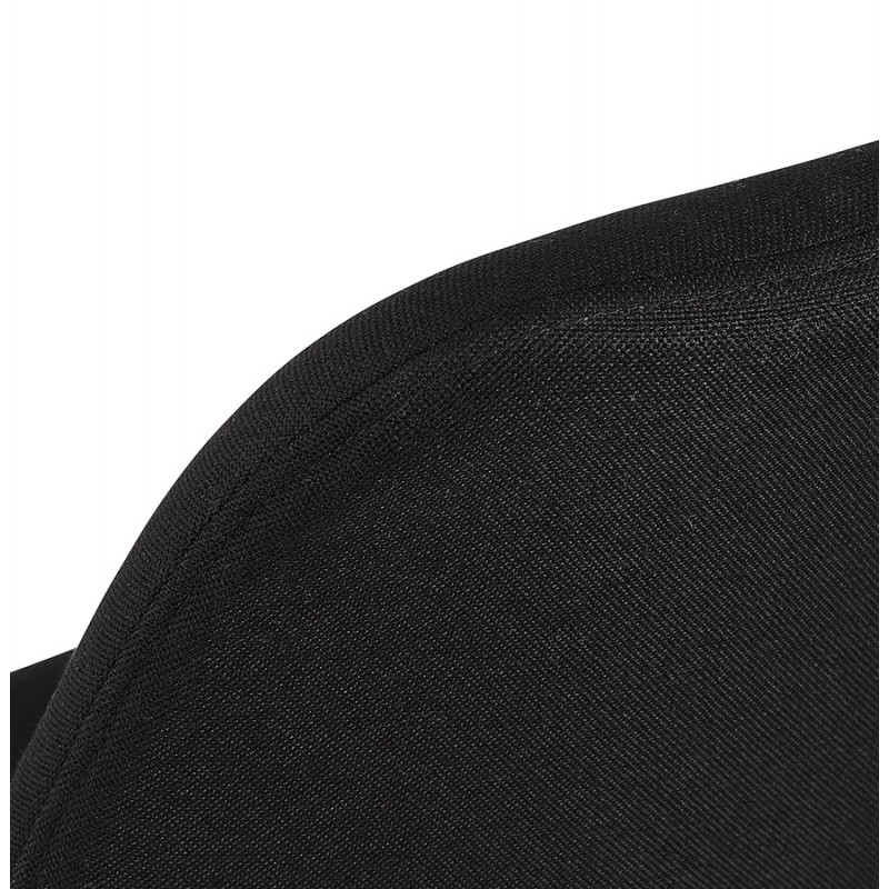 Taburete de bar de diseño pies de madera negros ROXAL (negro) - image 62529