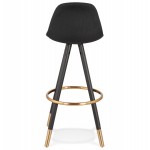 Vintage bar stool black wooden feet JESON (black)