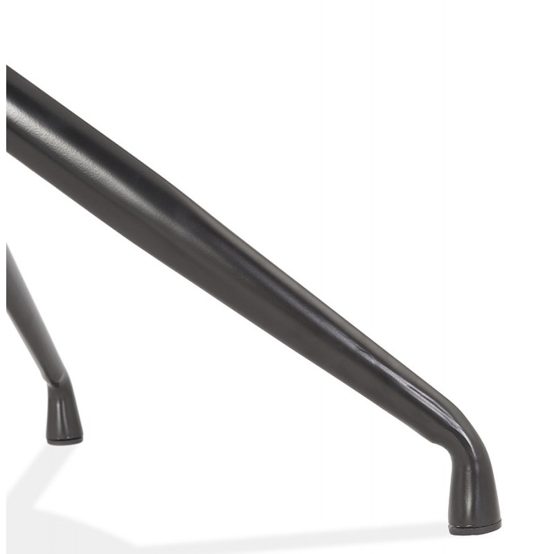 Silla de diseño con reposabrazos de tela pies metal negro AYAME (negro) - image 62609