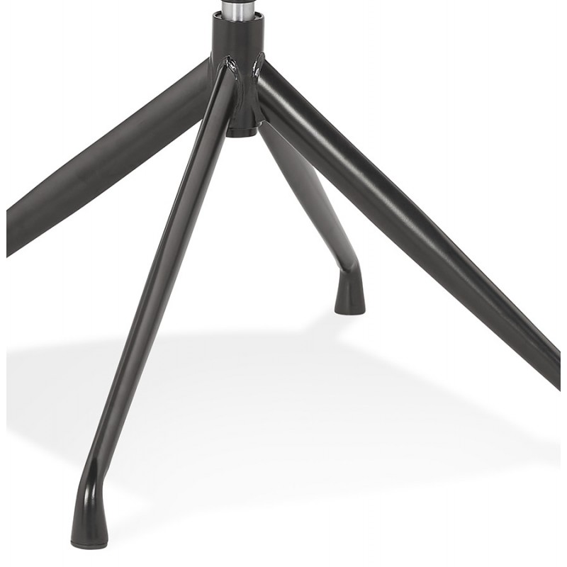 Silla de diseño con reposabrazos de terciopelo de metal negro KOHANA (negro) - image 62648
