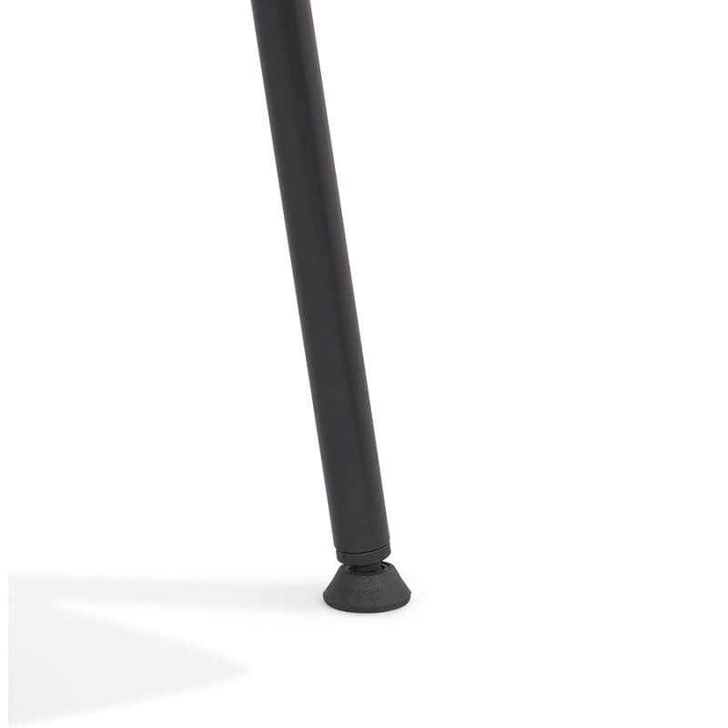 Stuhl mit Metallarmlehnen Indoor-Outdoor schwarze Metallfüße MACEO (schwarz) - image 62812