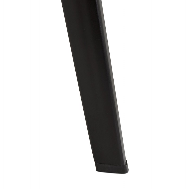 Silla con reposabrazos en pies de metal negro metal ORIS (negro) - image 63021
