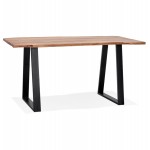 High table in solid acacia wood (95x200 cm) LANA (natural)