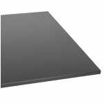 Tavolo alto in legno piano rettangolare e piedino in ghisa nera (160x80 cm) ARISTIDE (nero)