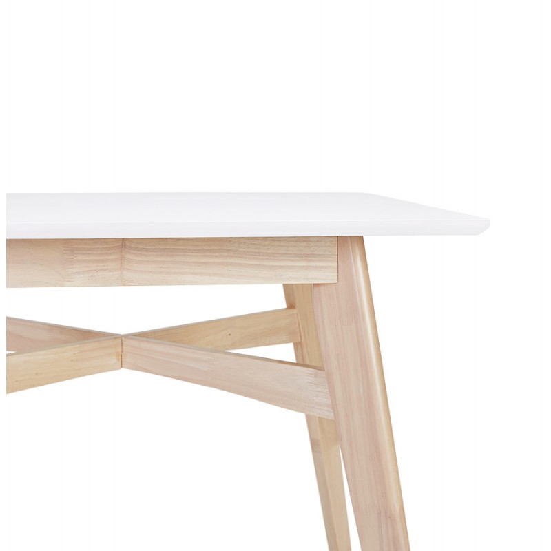 Table haute en bois et plateau carré (90x90 cm) NIMROD (blanc) - image 63193